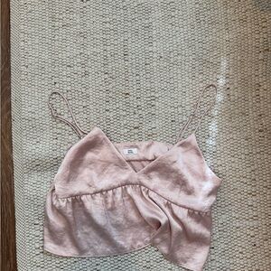 Aritzia Pink Spaghetti Strap Top